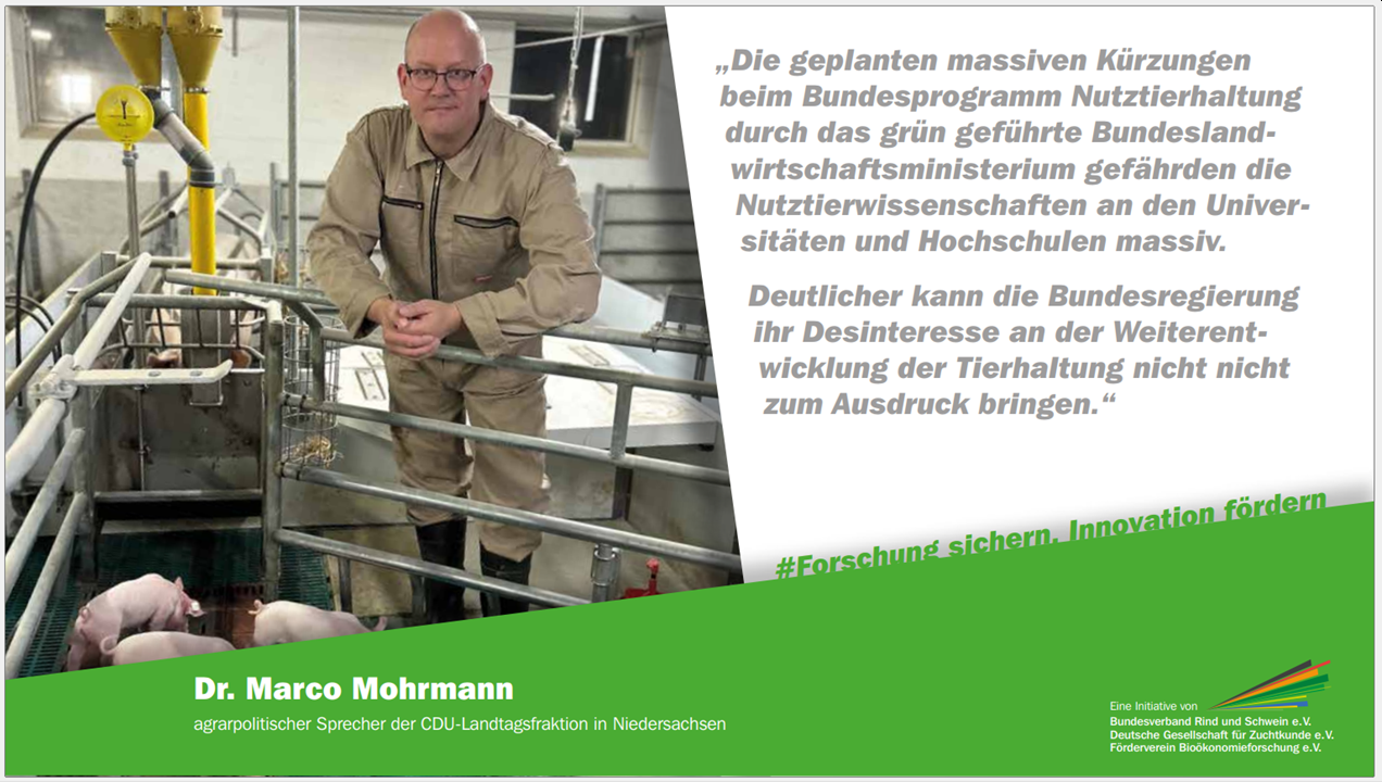 Dr. Marco Mohrmann, agrarpolitischer Sprecher der CDU-Landtagsfraktion in Niedersachsen
© BRS e.V.